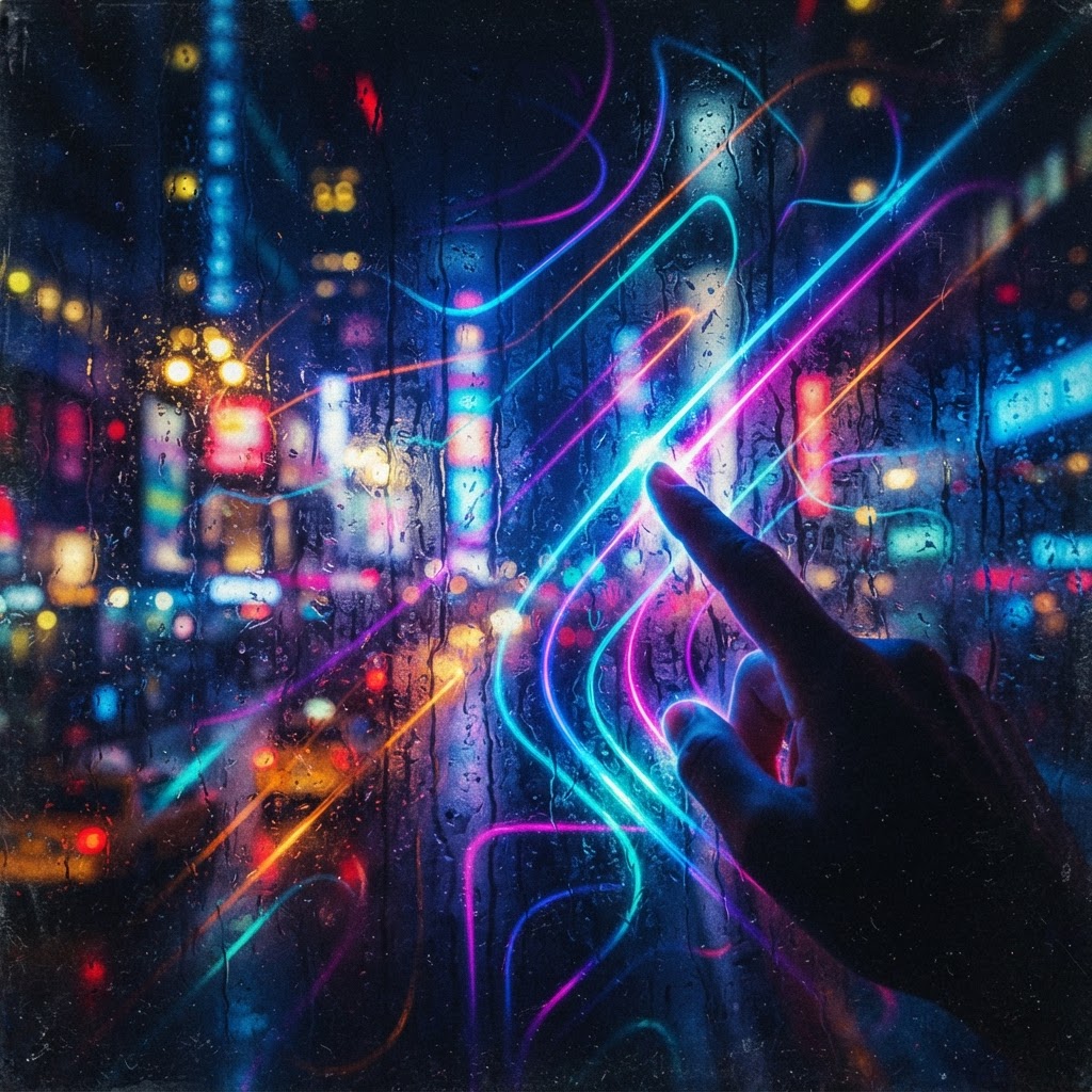 Tracing Lines On Cold Glass