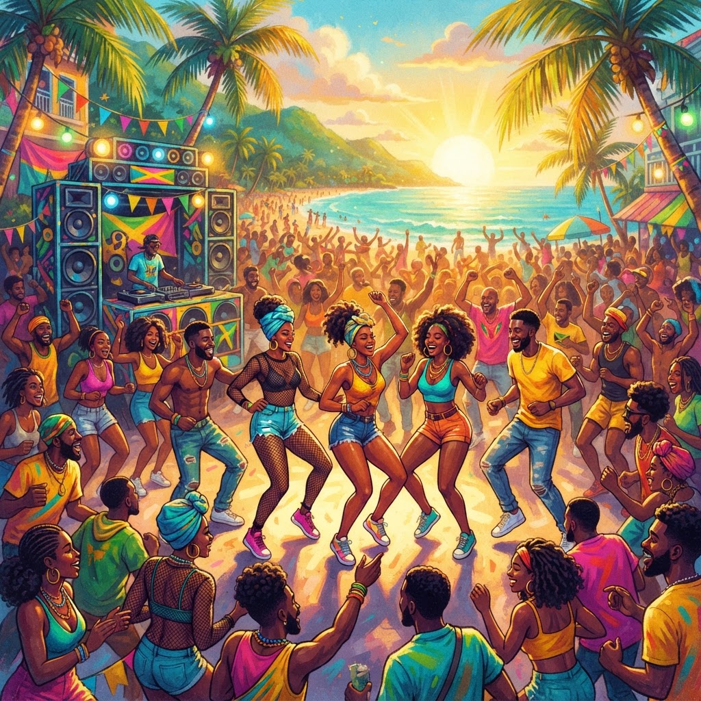 Sun-Drenched Island Dancehall Riddim