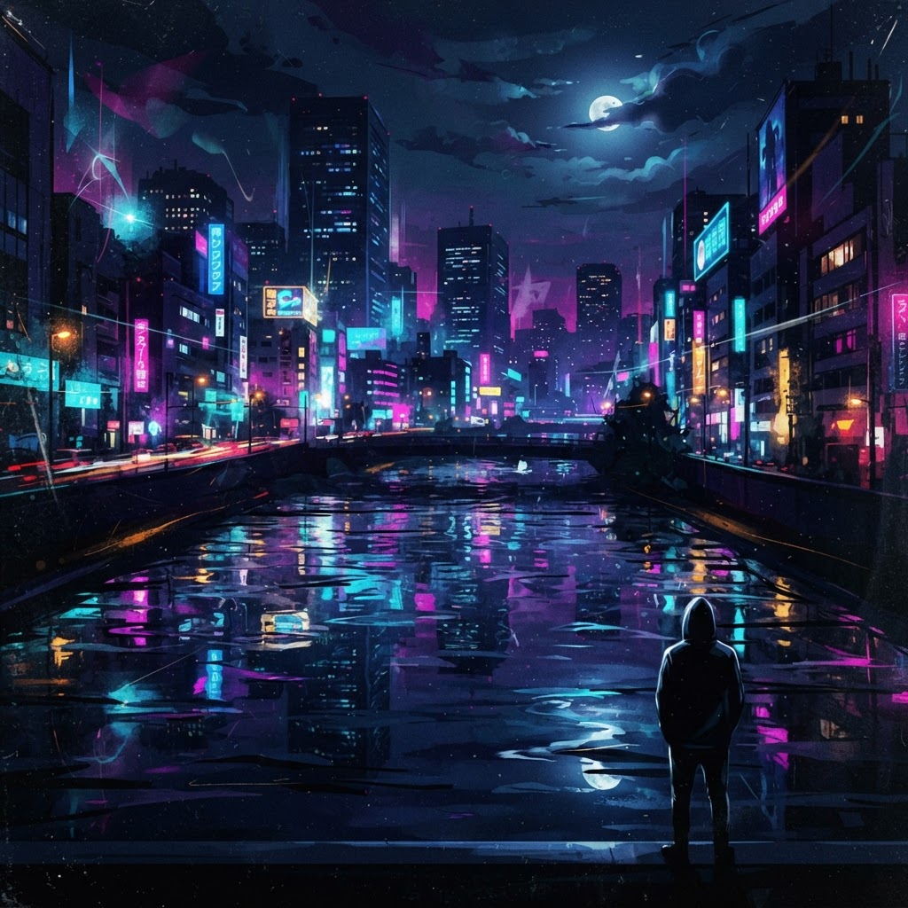 Midnight Reflections in the City
