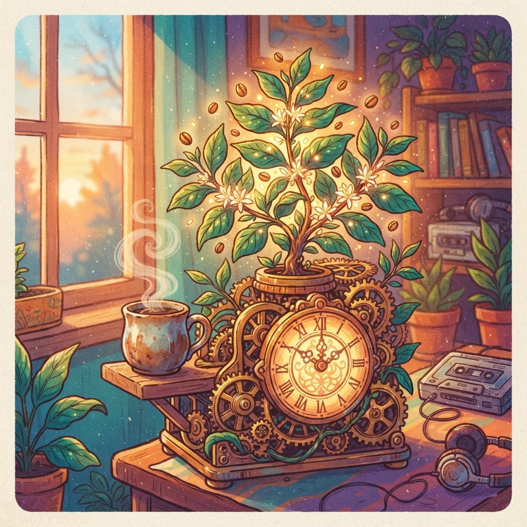 Clockwork Morning Coffee Bloom