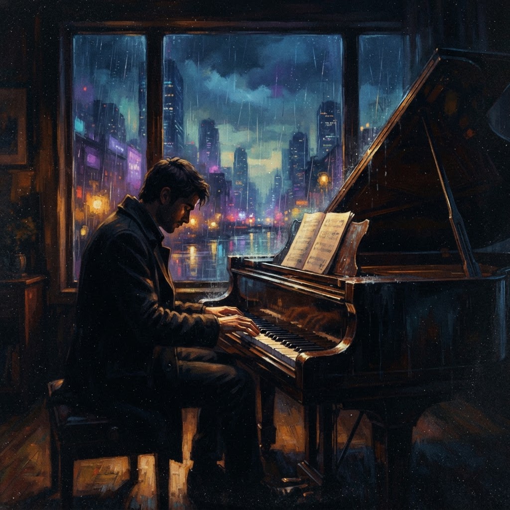 Melancholic Rainfall Cinematic Piano