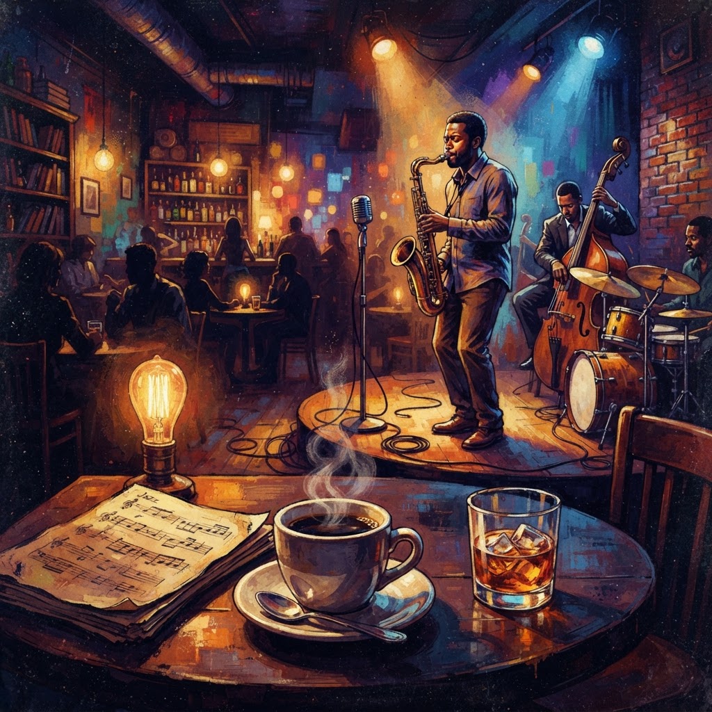 Midnight Coffee Shop Mellow Jazz