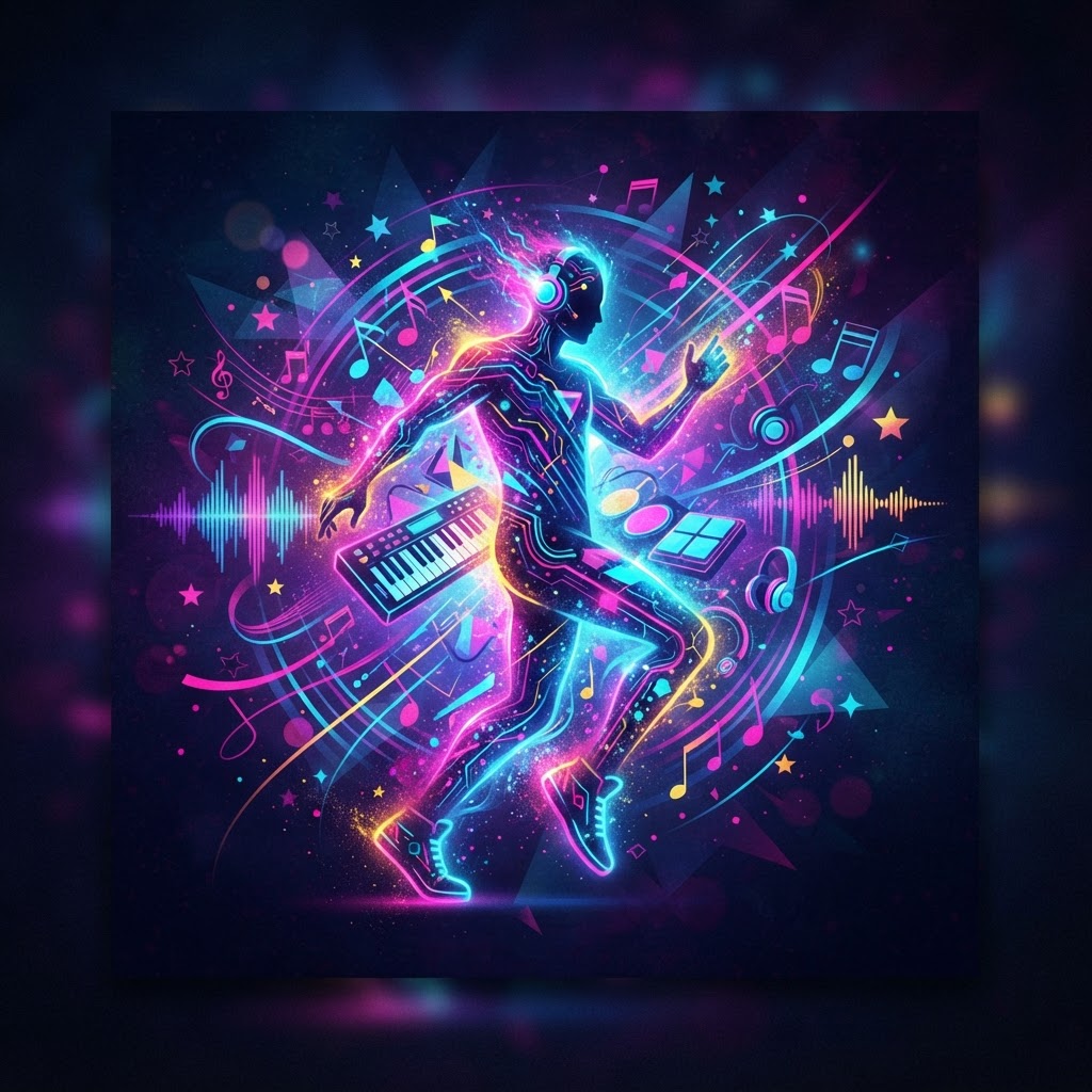 Electric Neon Pulse Modern Pop