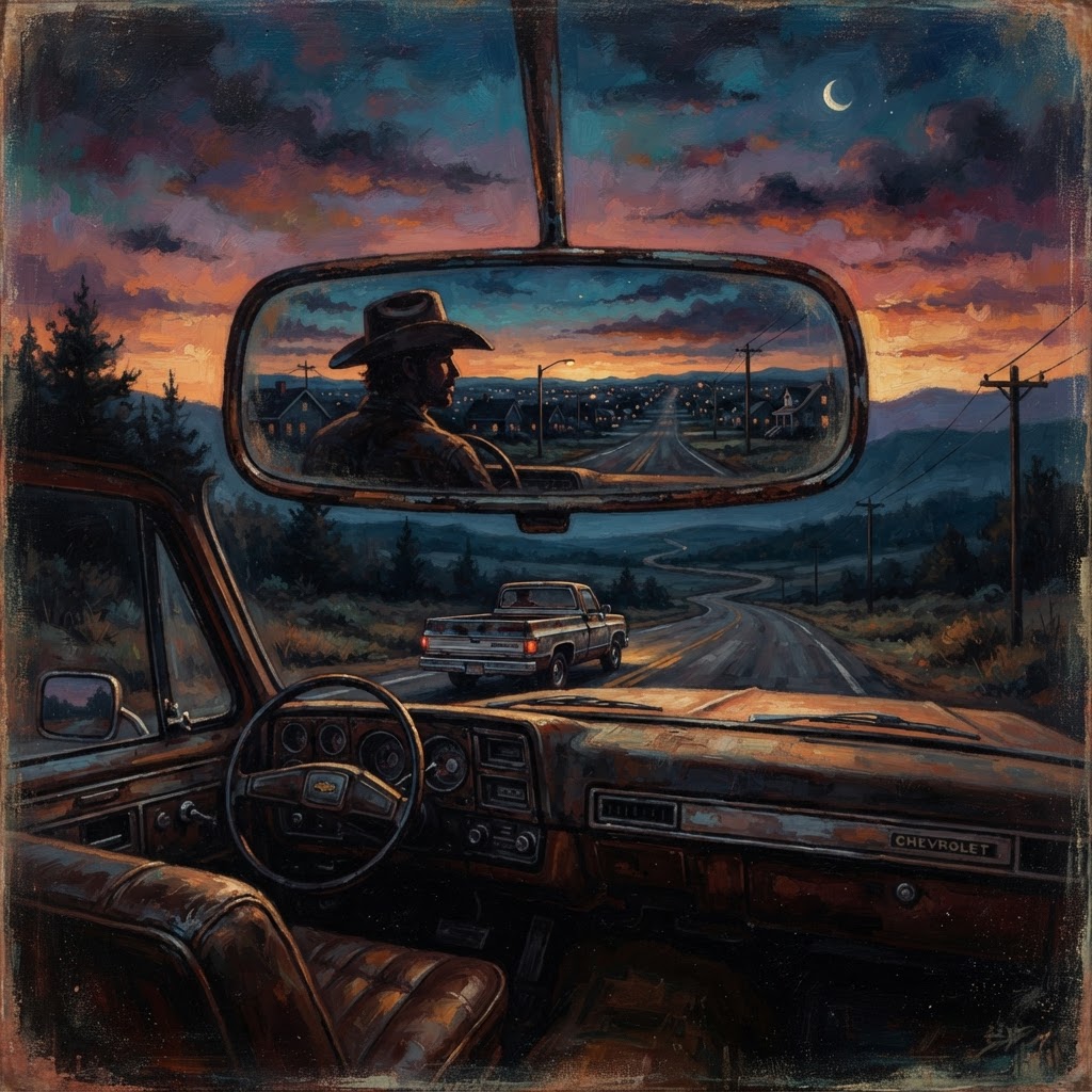 Suburban Shadows In The Rearview