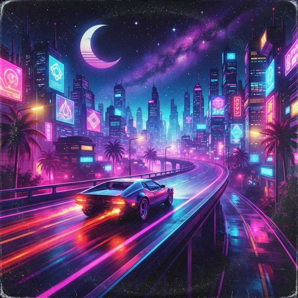 Midnight Neon Synthwave Cruise