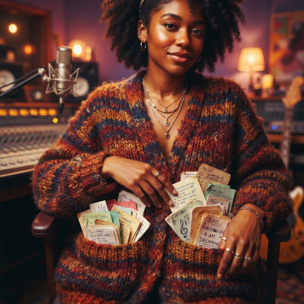 Notes Tucked In Wool Pockets