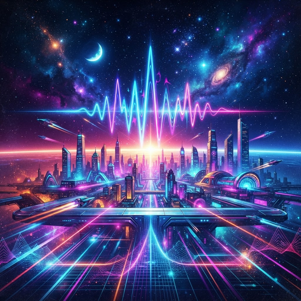 Chrome Horizon Futuristic Synth Pulse