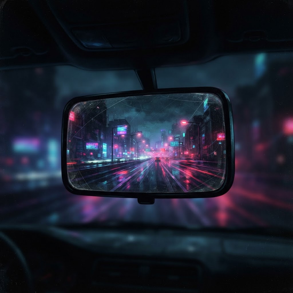 Neon Shadows In The Rearview