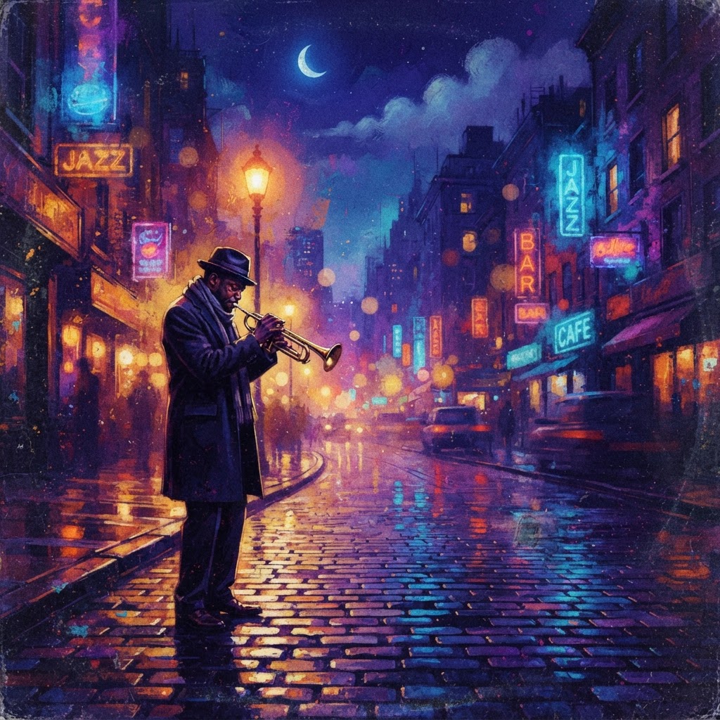 Midnight Shadows on Velvet Streets
