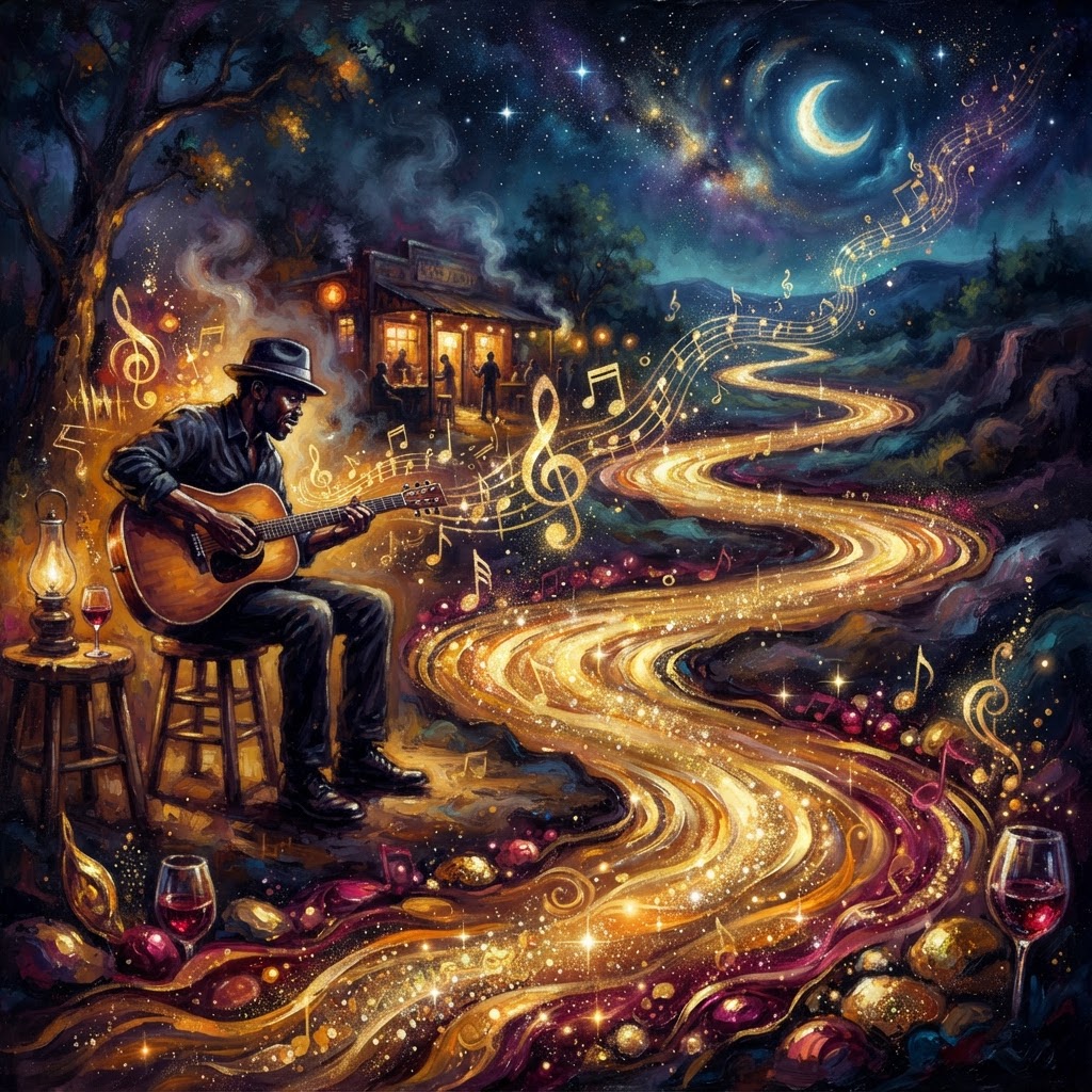 Glittering Rivers Of Golden Wine