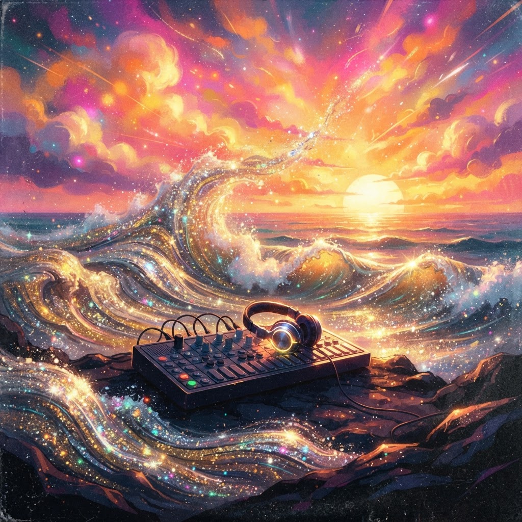 Glitter Waves And Mango Skies