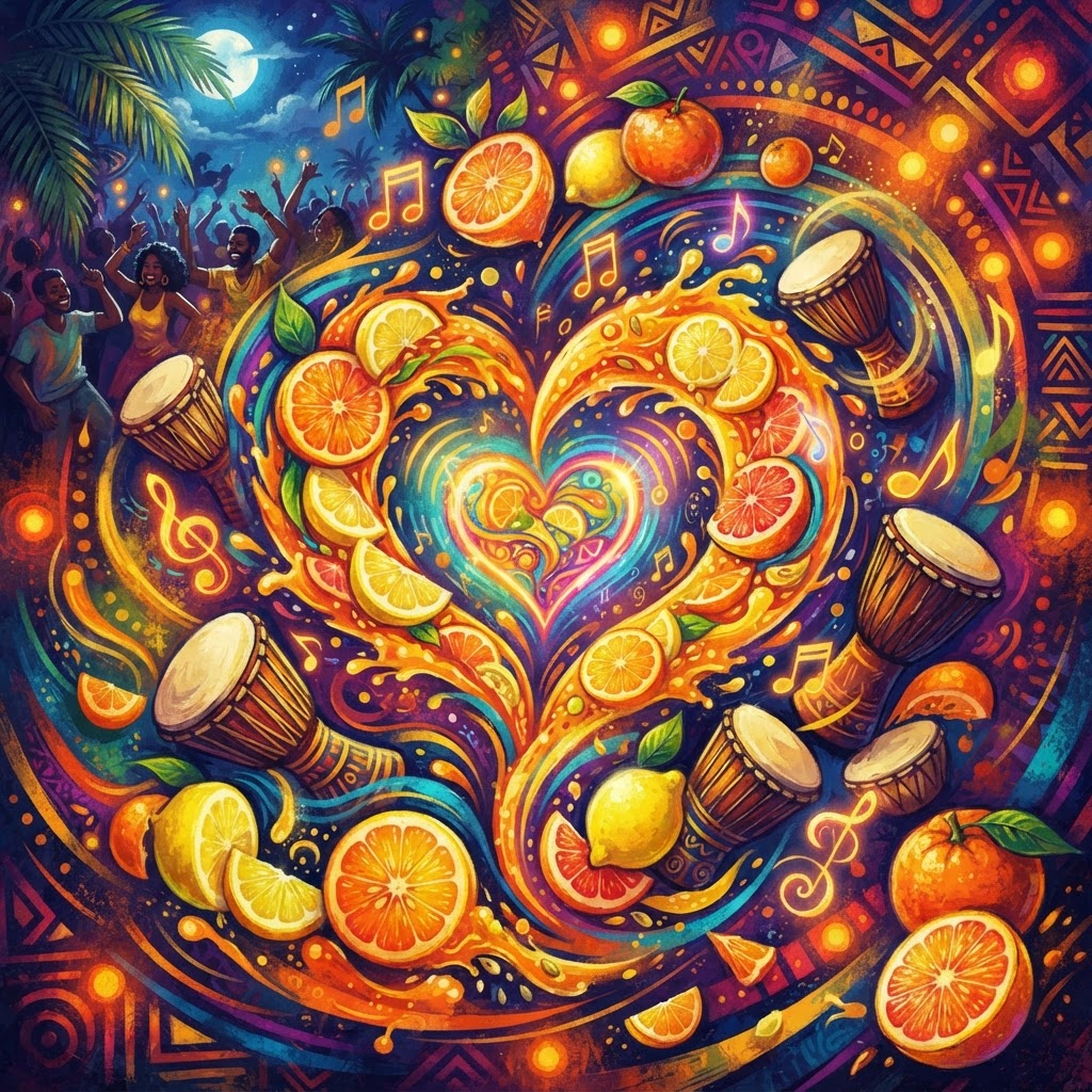 Citrus Swirl Heartbeat Rhythm