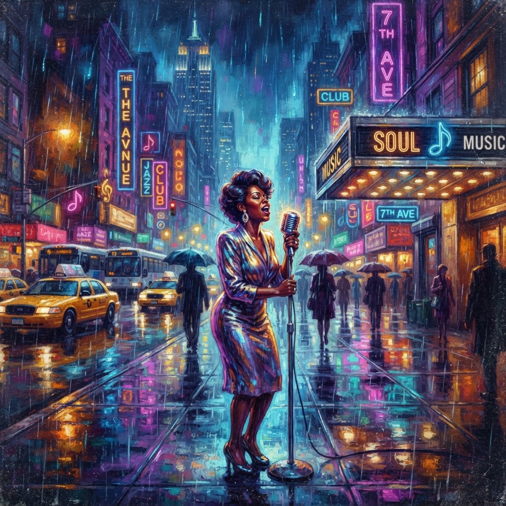 Chromium Rain On Seventh Avenue