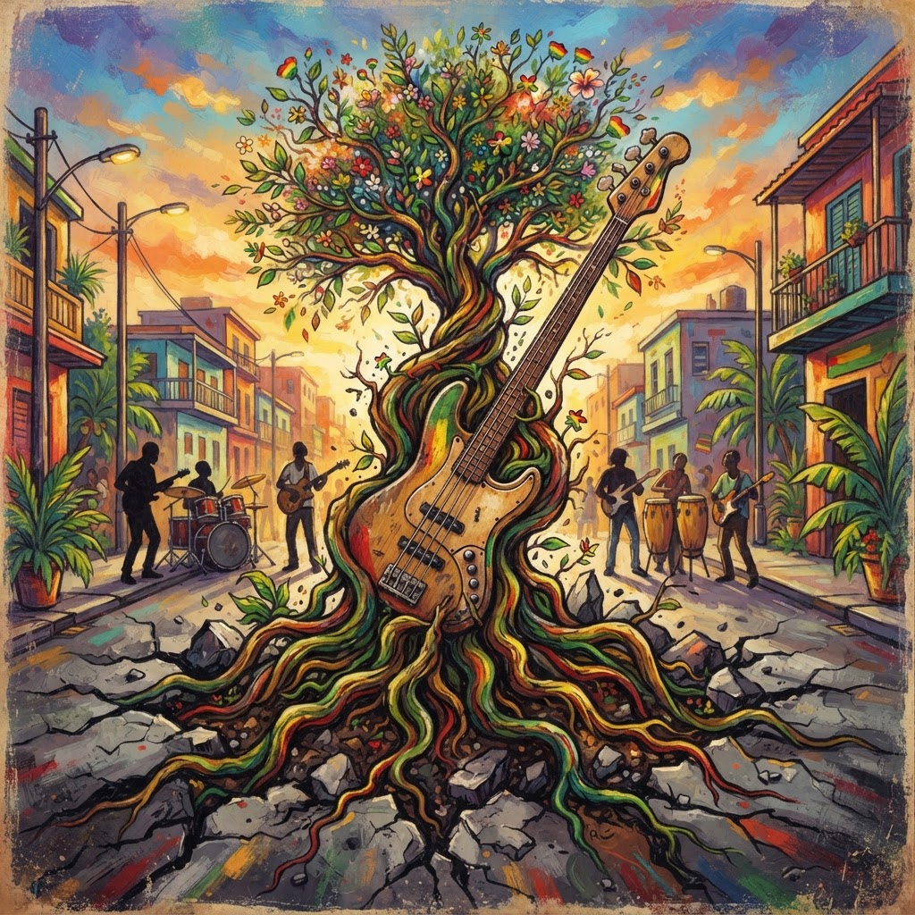 Roots Beneath The Pavement Cracks