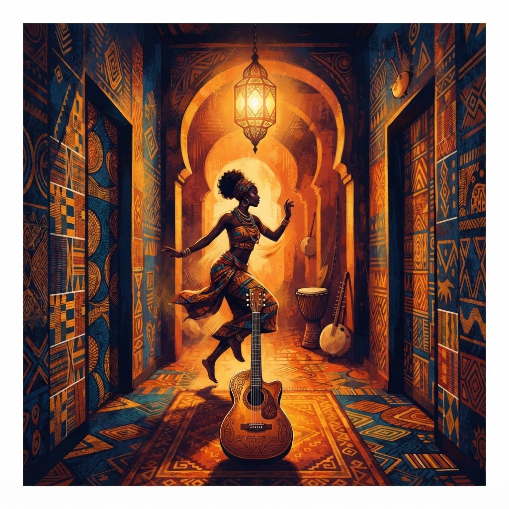 Amber Light In The Hallway