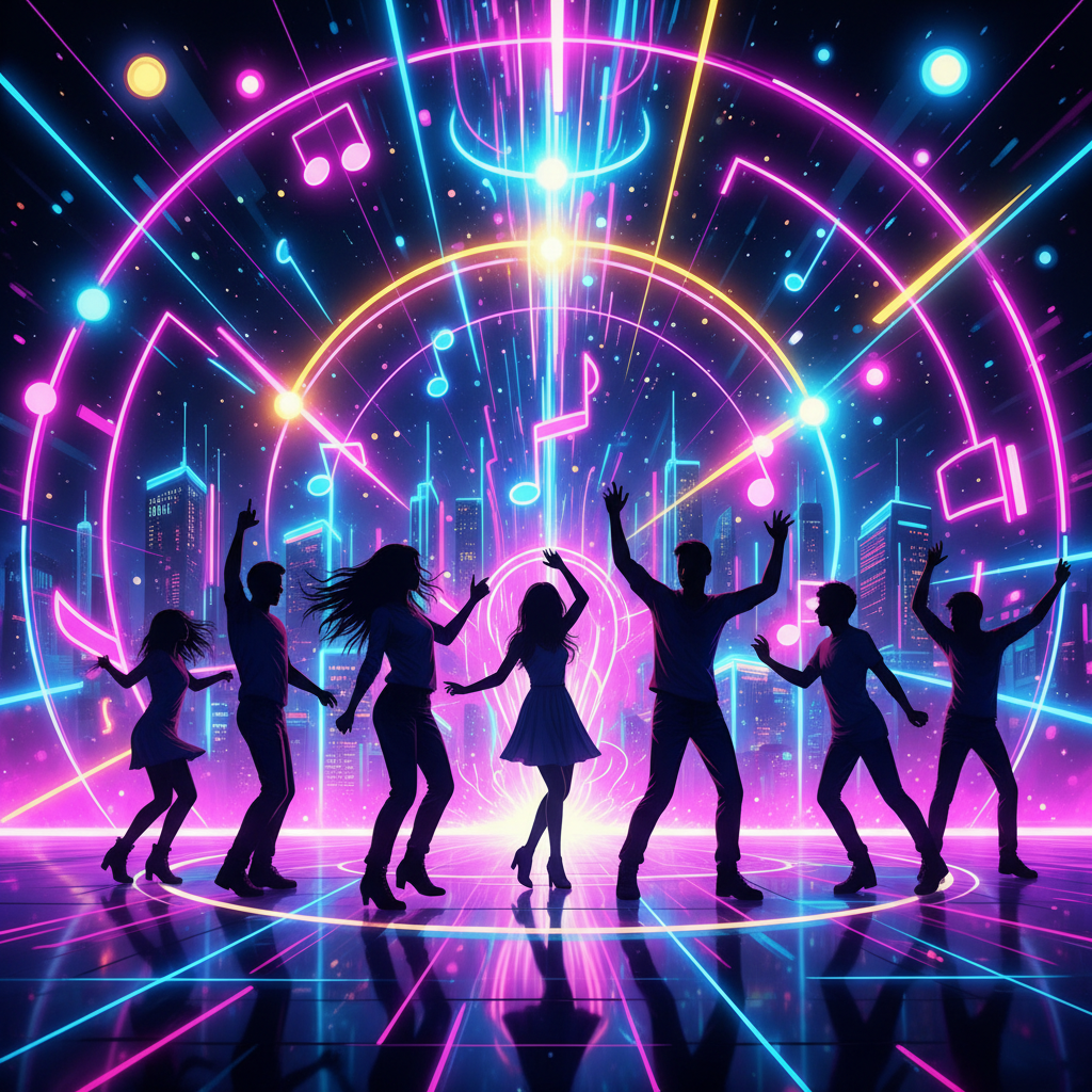 Dancing Under Neon Lights