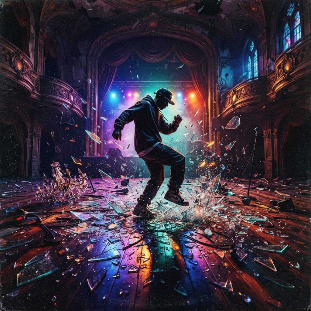 Shattered Glass On The Ballroom