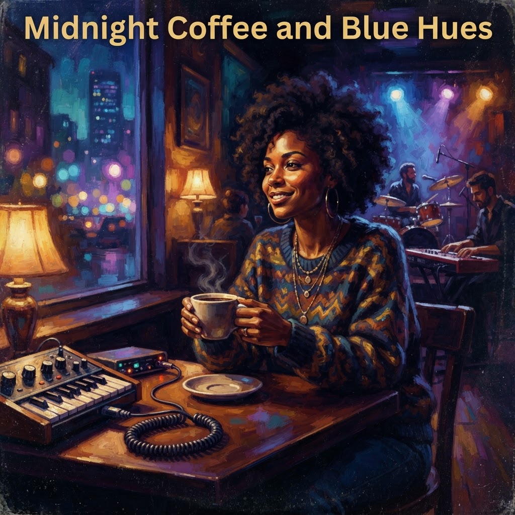 Midnight Coffee and Blue Hues