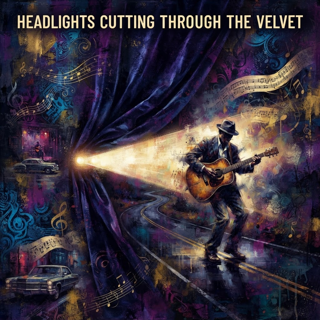 Headlights Cutting Through The Velvet
