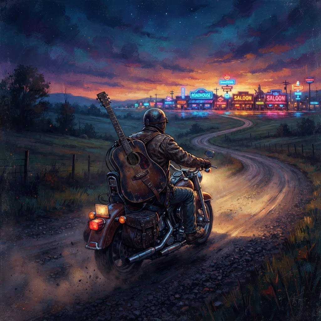 Neon Lights and Gravel Roads