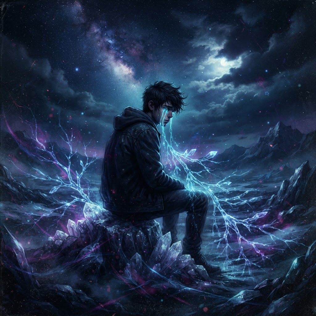 Midnight Tears In Crystal Veins