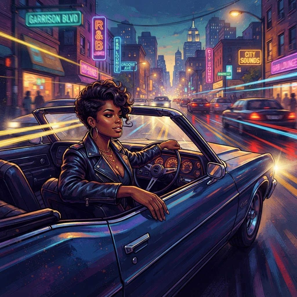 Driving on the street of Garrison BLVD