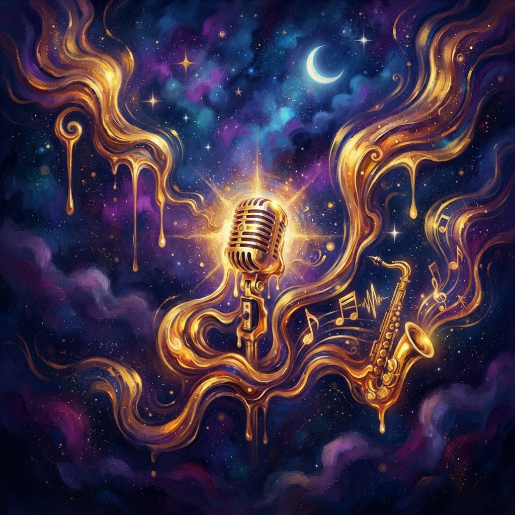 Melting Gold On Velvet Skies