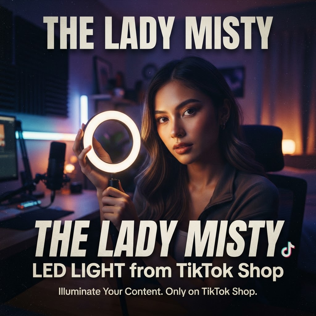 Using the lady misty led light from the TikTok shop 