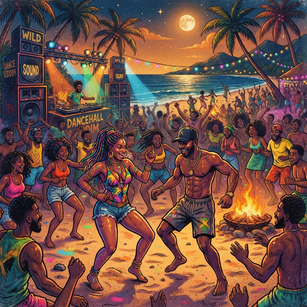 Sun-Drenched Island Dancehall Riddim