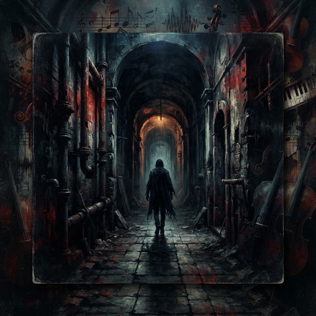 Shadowed Corridor Dark Tension Cinematic