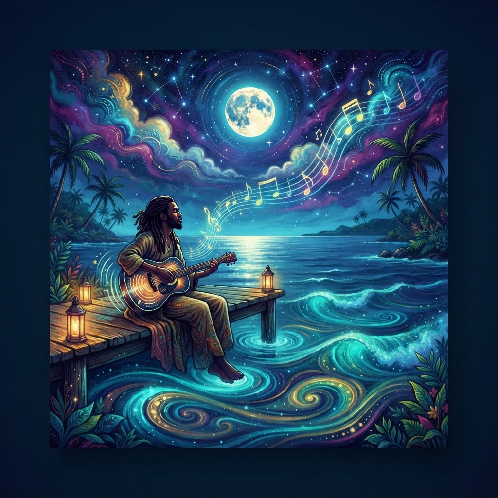 Healing Waves Under Moonlight