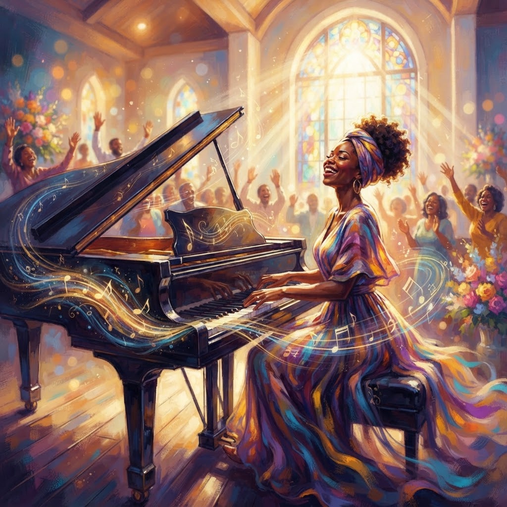Graceful Sunday Uplifting Gospel Piano