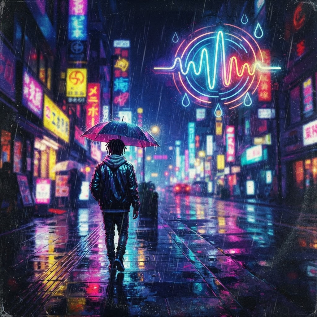 Neon Echoes In The Rain