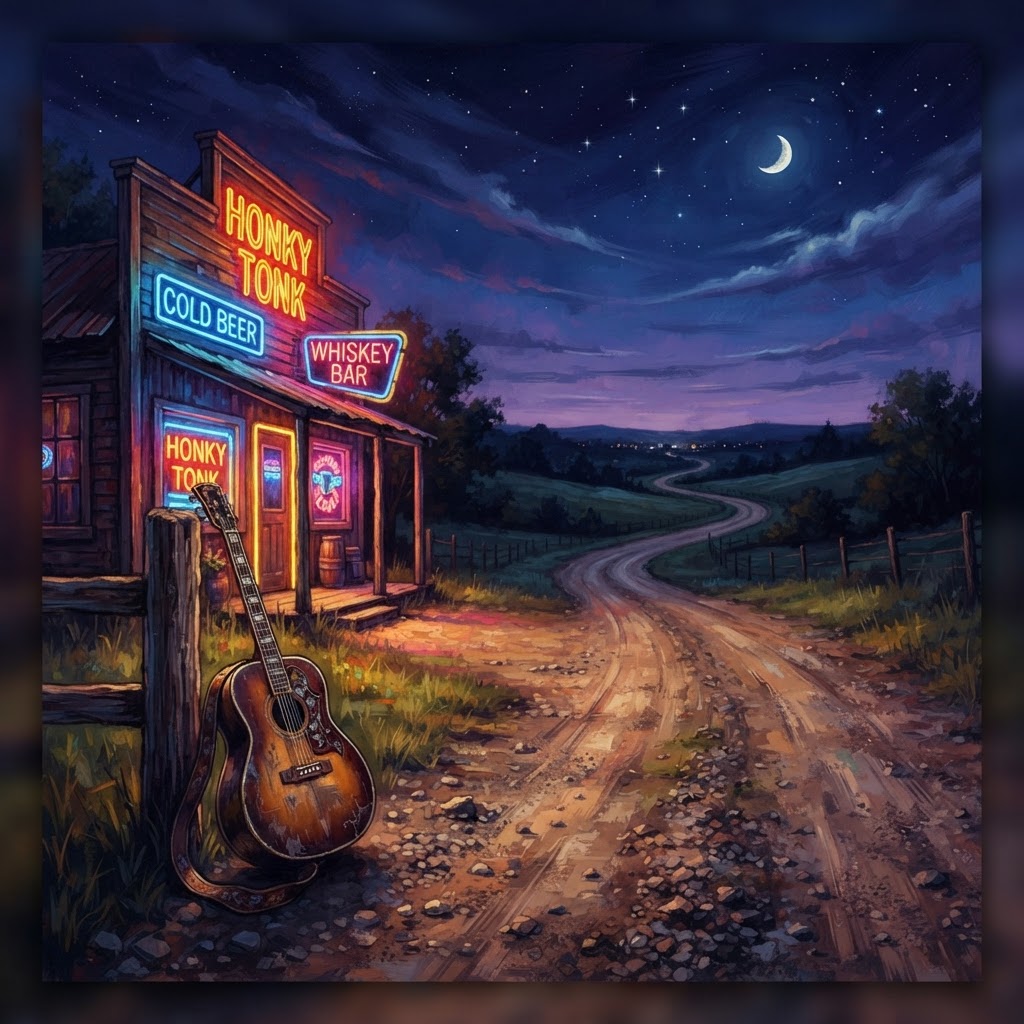 Neon Signs And Gravel Roads