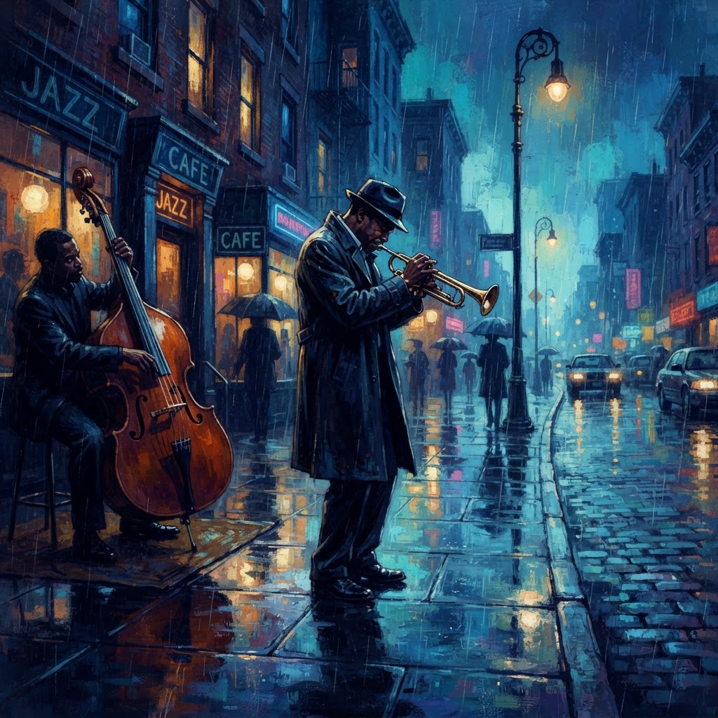 Midnight Rain On Cobalt Streets