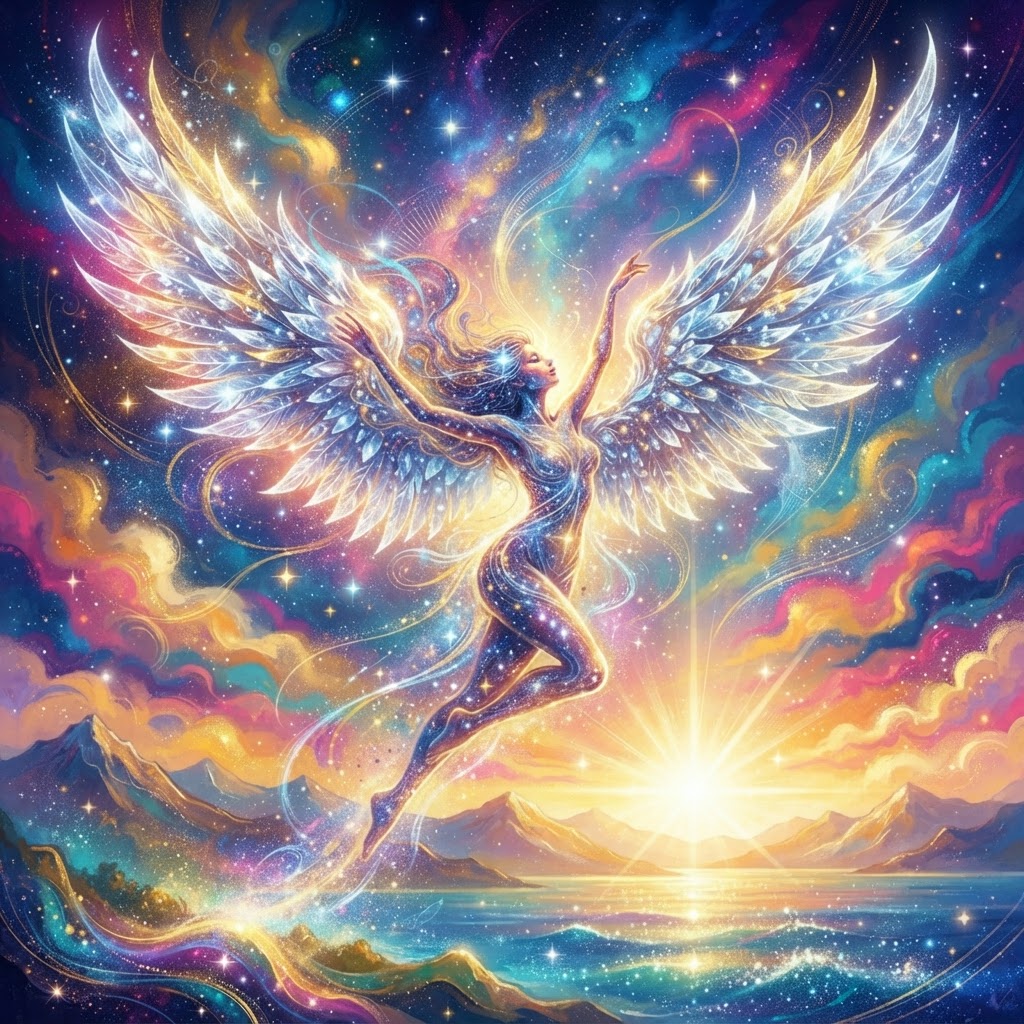 Unfolding Wings Of Silver Dawn