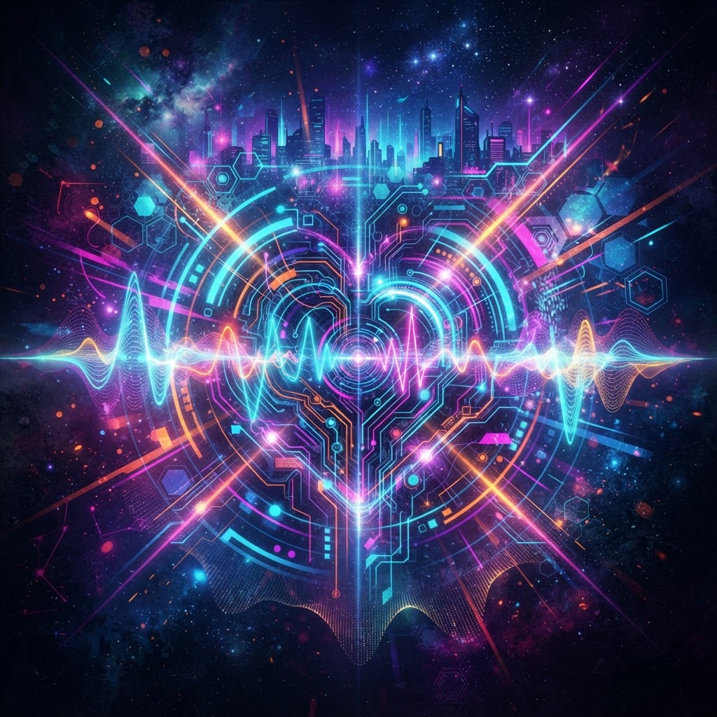 Cybernetic Pulsing Futuristic Synth
