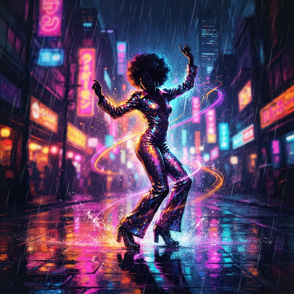 Neon Soul In The Rain