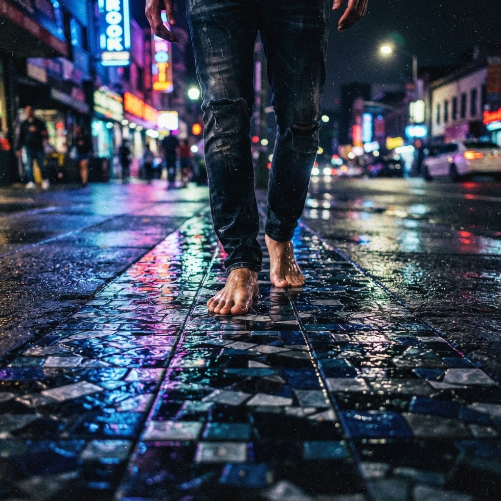 Cold Tiles Under Bare Feet