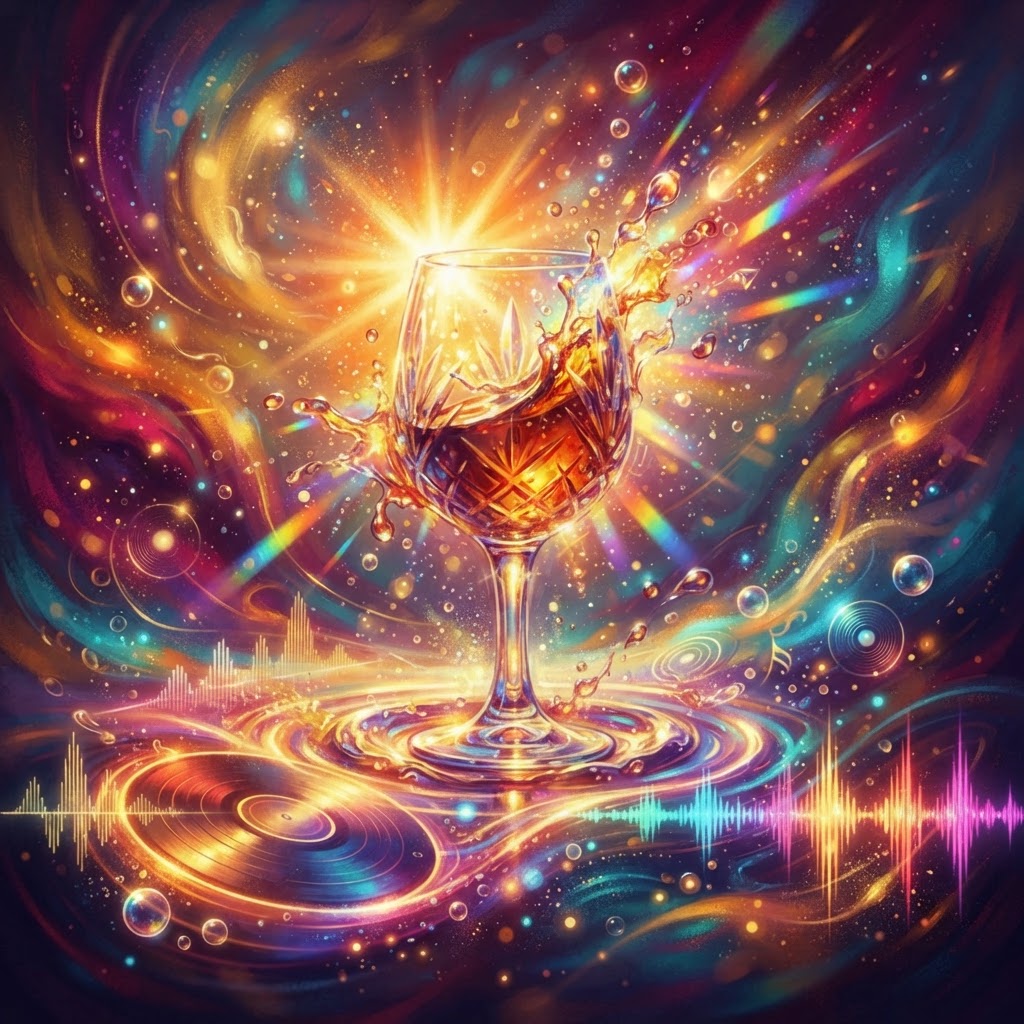 Sunlight Drenched In Crystal Wine