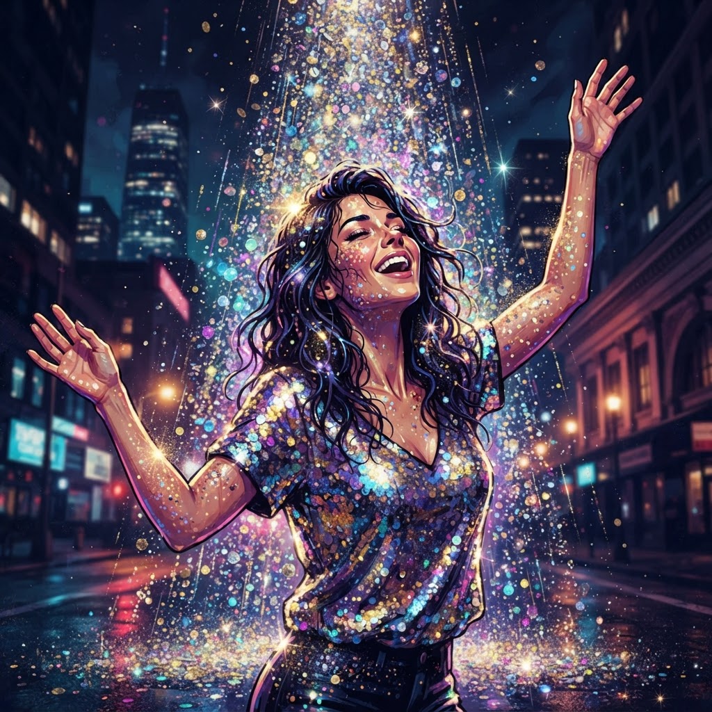 Glitter Falling Like Heavy Rain