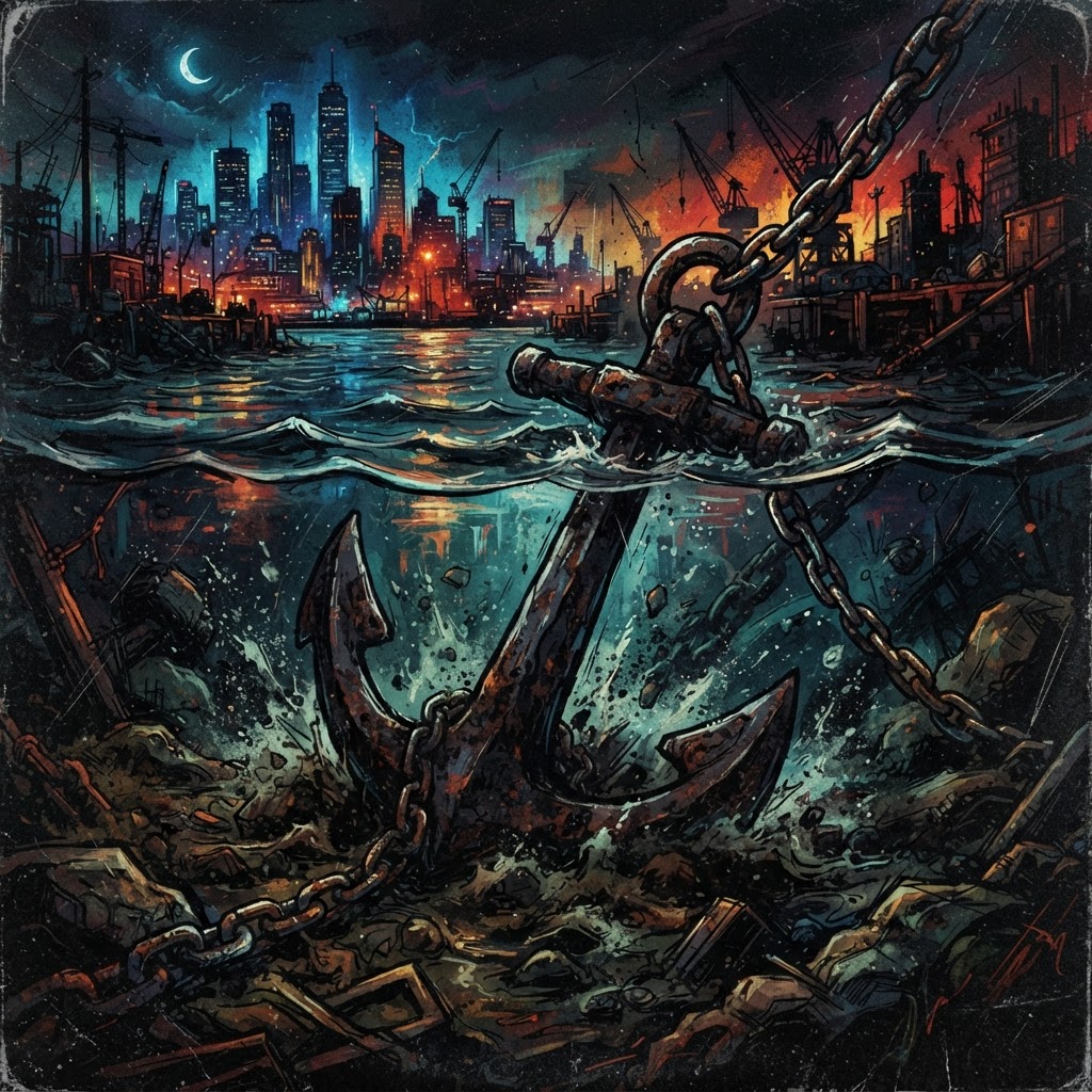 Iron Anchors In Shallow Waters