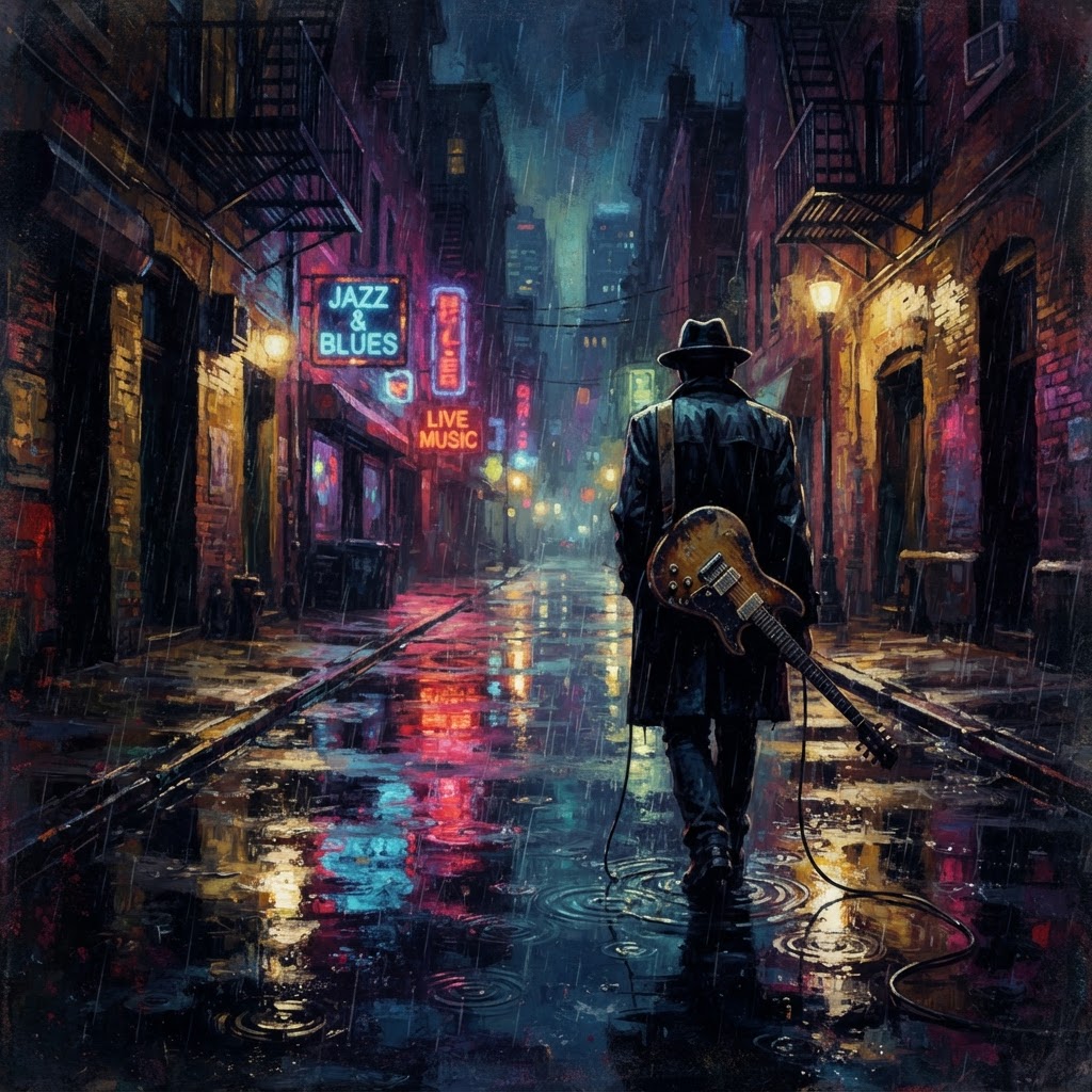 Midnight Rain on Cold Asphalt