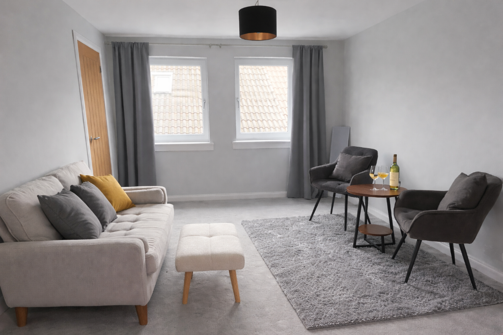 Light & Spacious Living Room