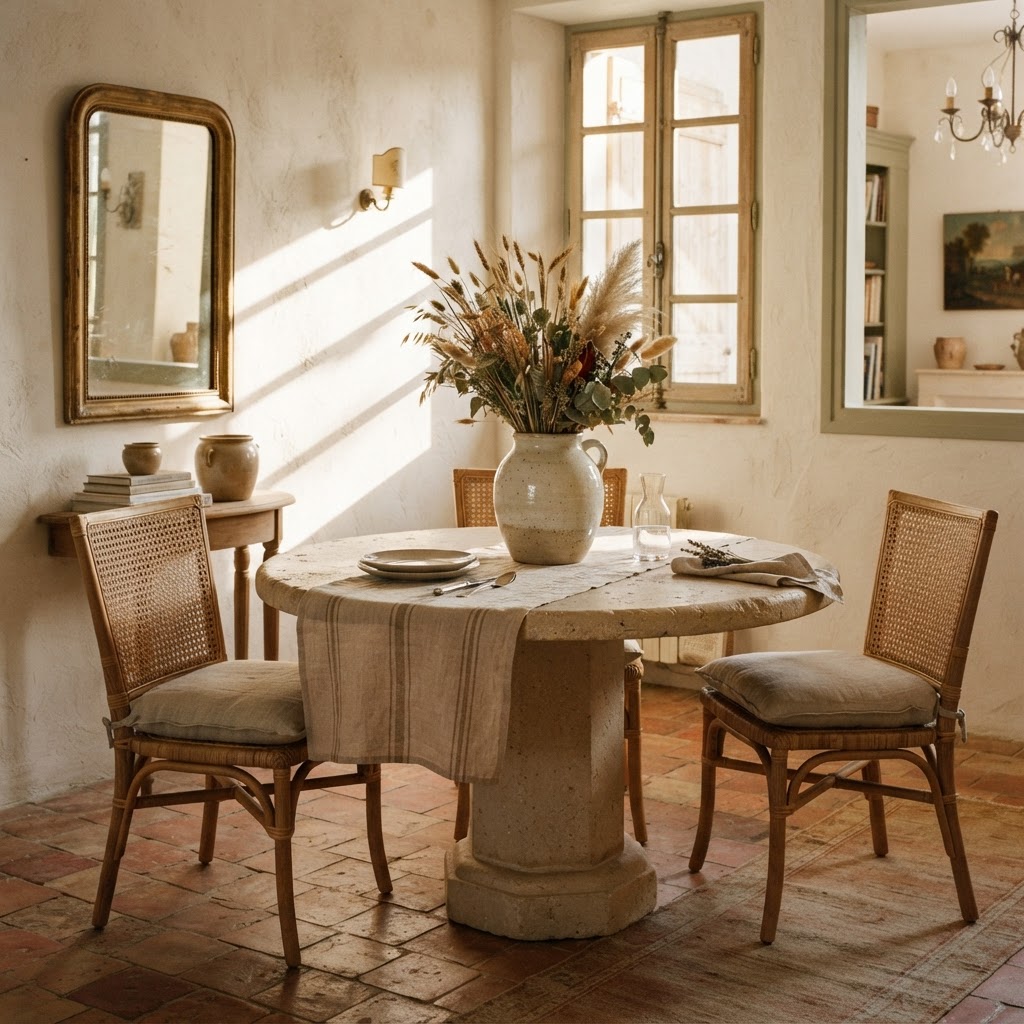 Vintage bistro table and two chairs