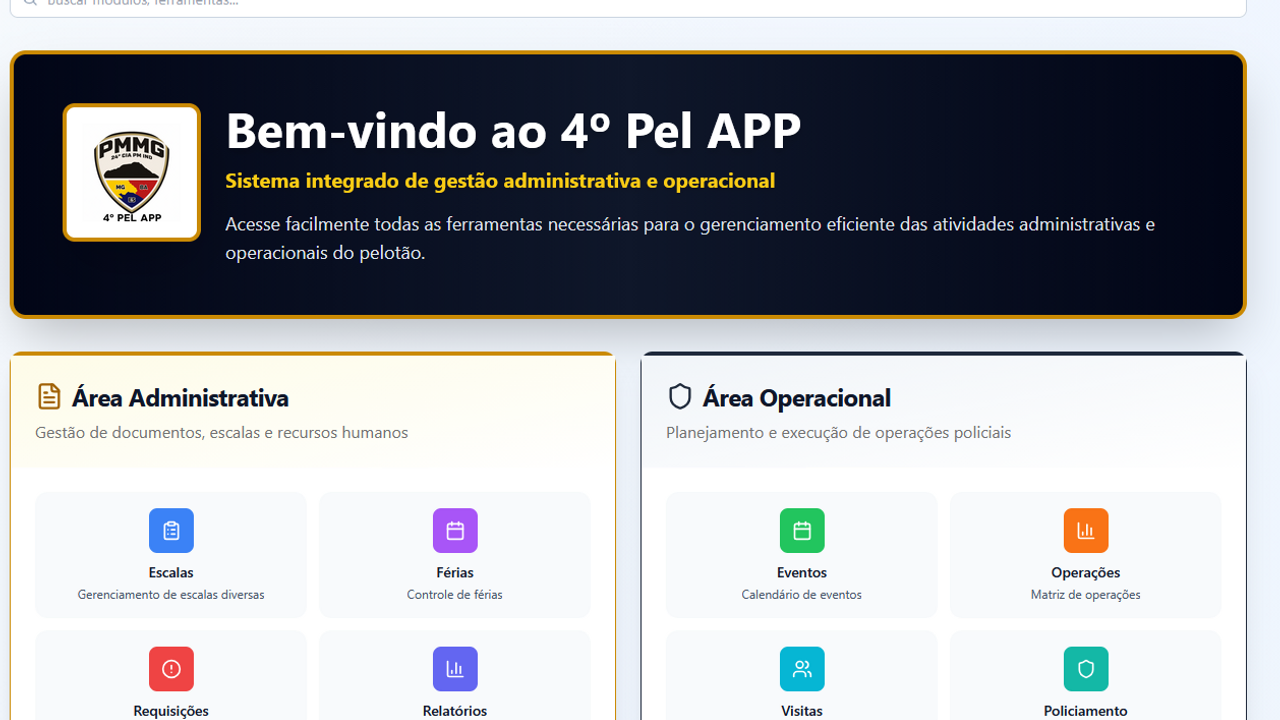 4ºPEL App template preview