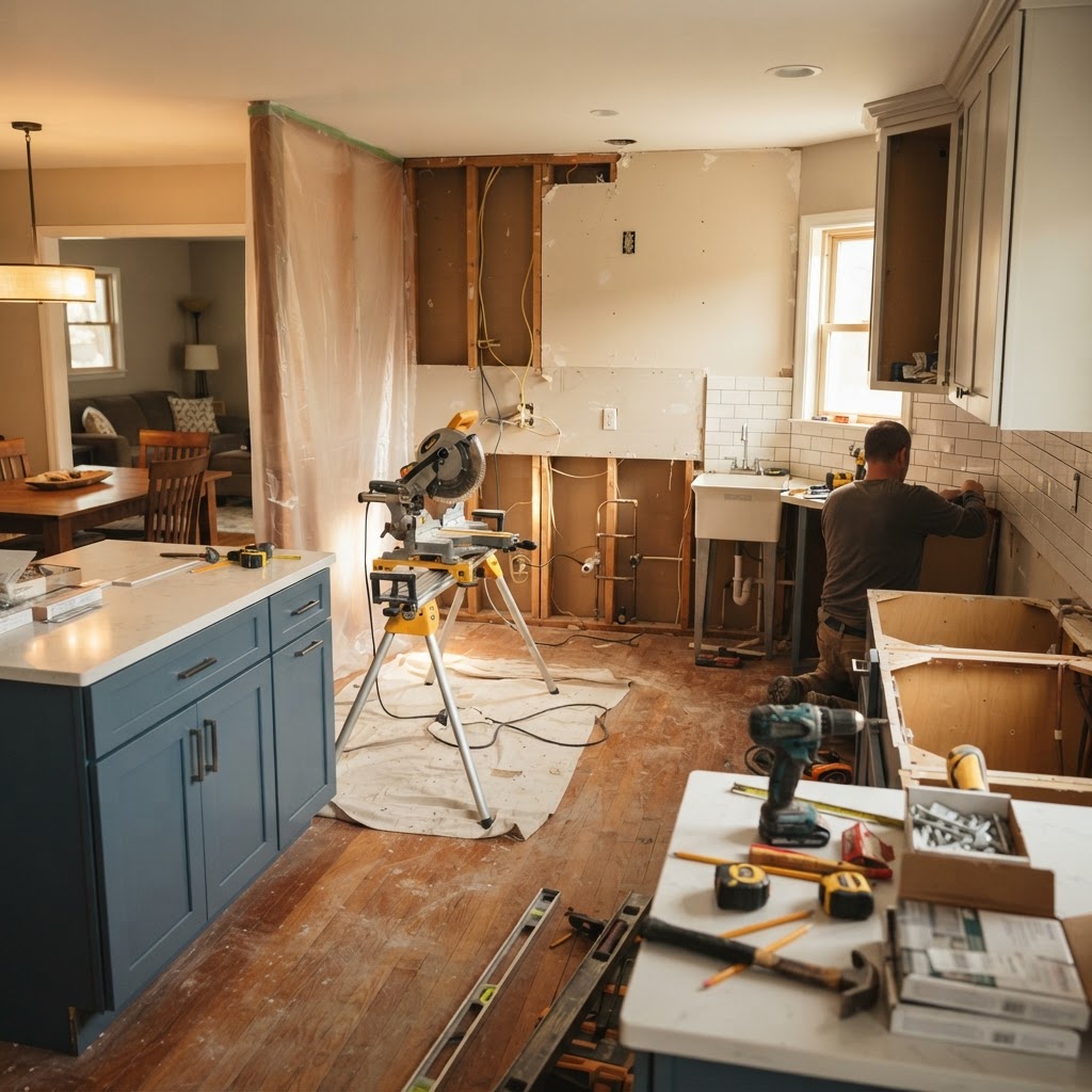 Living Through a Kitchen Remodel: What to Expect During Construction