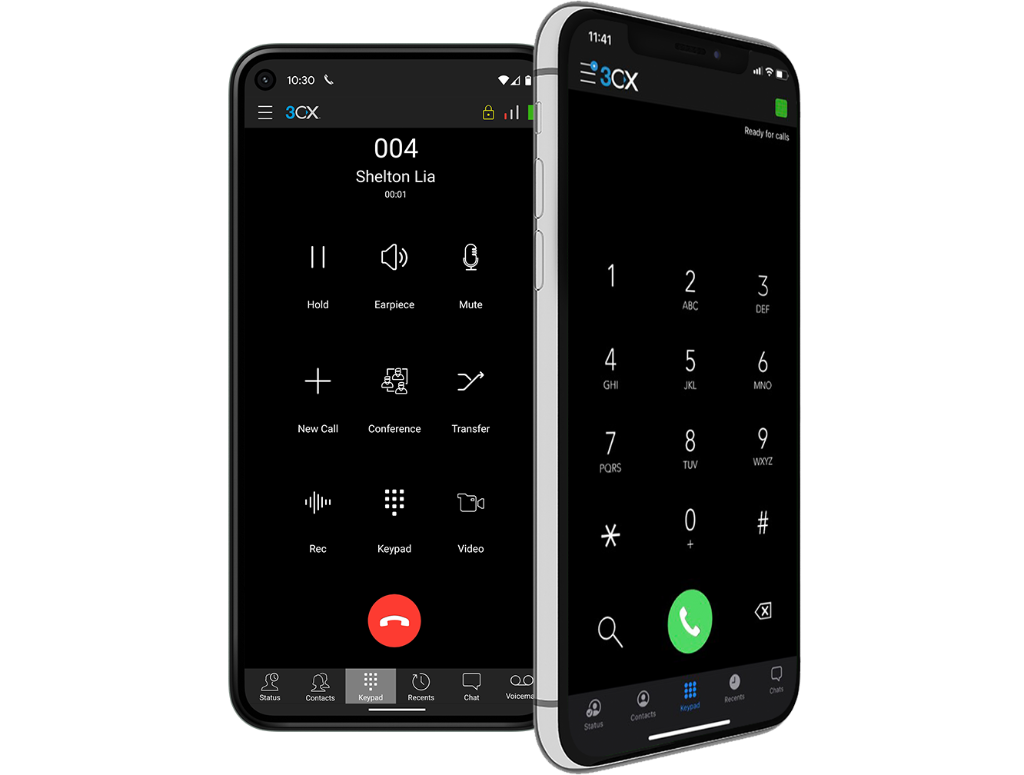 3CX on iPhone and Android