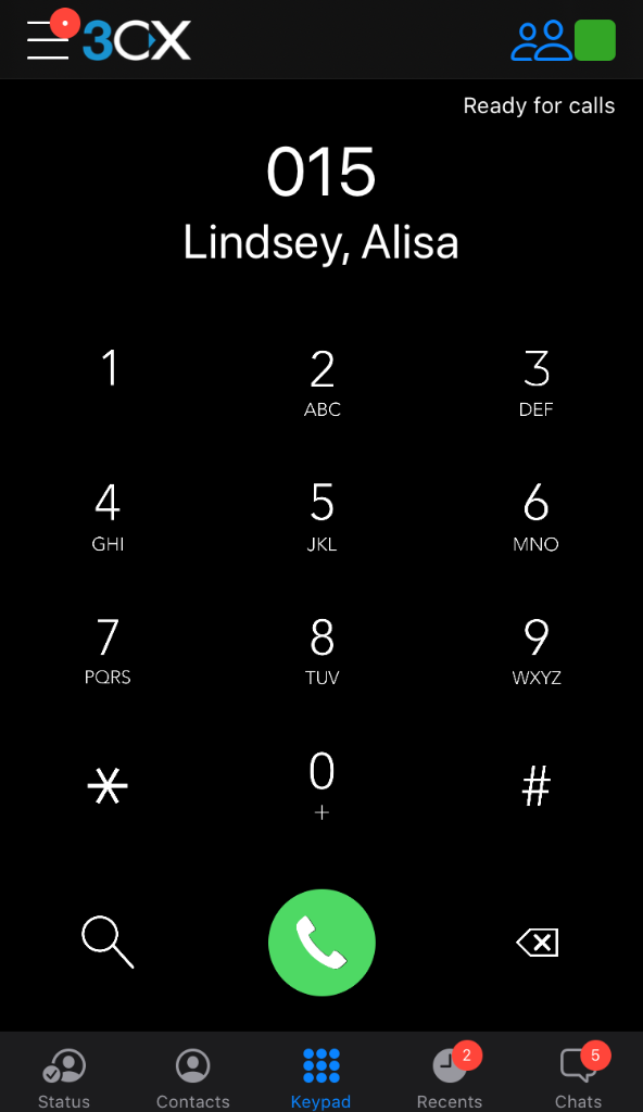 Familiar Dial Pad