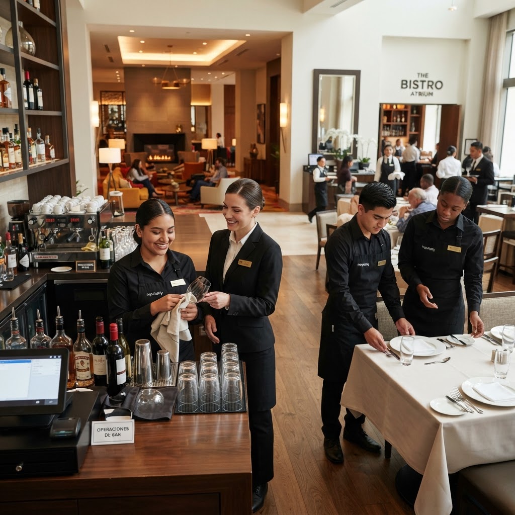 Curso de OPERACIONES BÁSICAS DE RESTAURANTE BAR - Formación profesional en PETRER - Grado C oficial